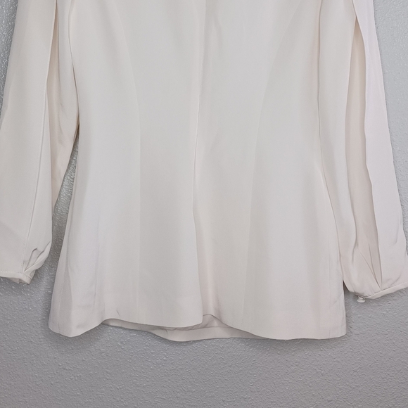 Kimora Lee Simmons Cold Shoulder Silk Blend Blouse - Picture 6 of 15